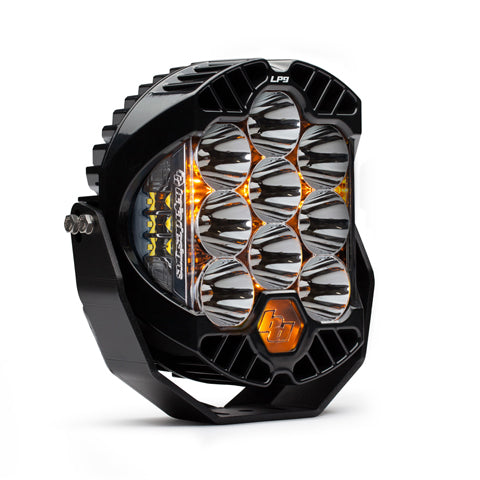 Black auxiliary light with mounting hardware from Baja Designs part number 330001