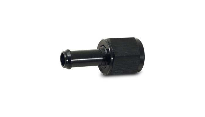 Black anodized 6061 aluminum multi-purpose fitting from Vibrant Performance part number 11216