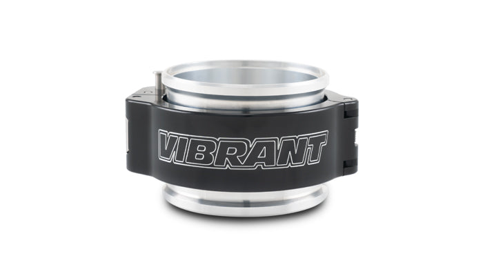 Black 6061 aluminum intercooler pipe clamp from Vibrant Performance part number 32515