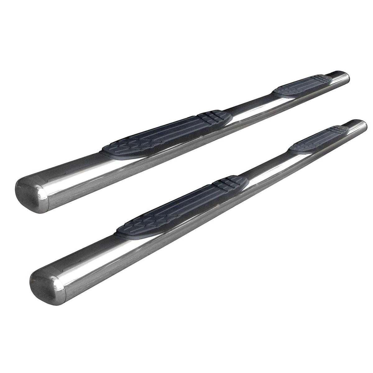 Silver stainless steel step nerf bar from Big Country part number 104876