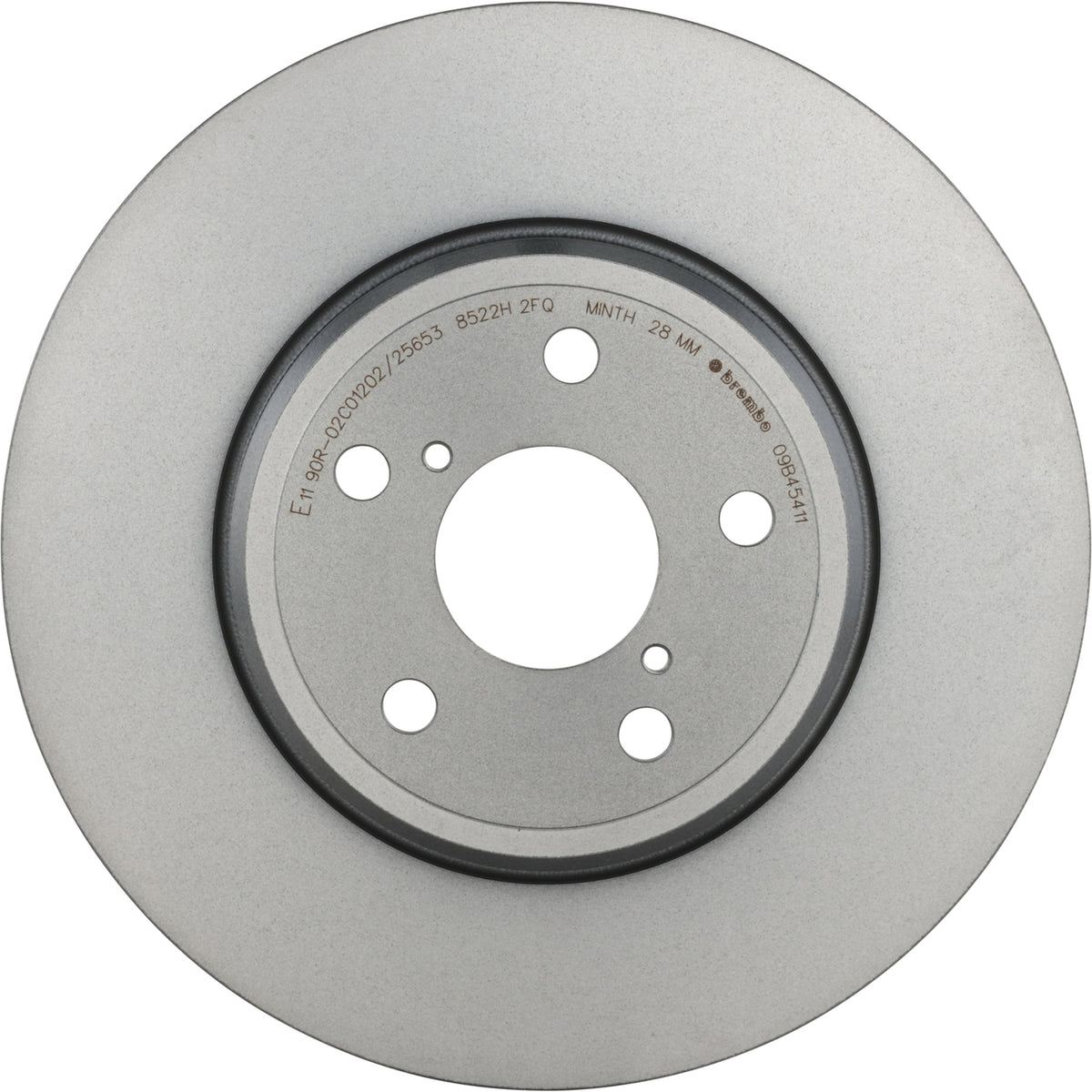 Gray cast iron disc brake rotor from Brembo part number 09.B454.11
