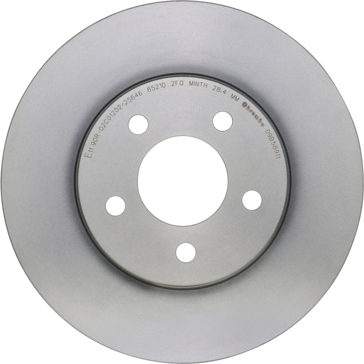 Gray cast iron disc brake rotor from Brembo part number 09.B589.11