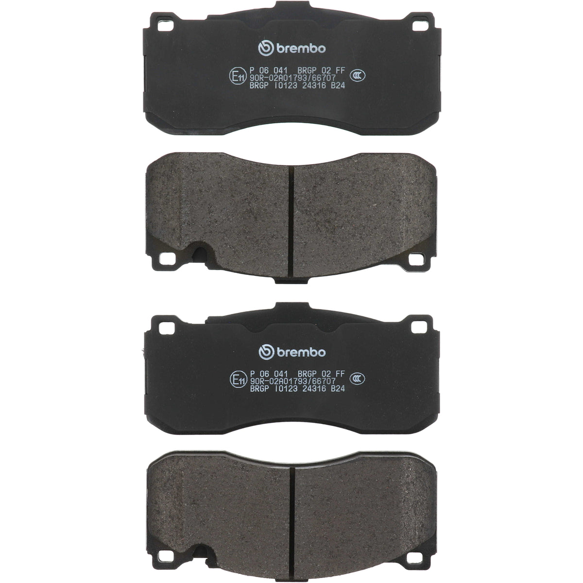 Disc Brake Pad Set from Brembo part number P06041