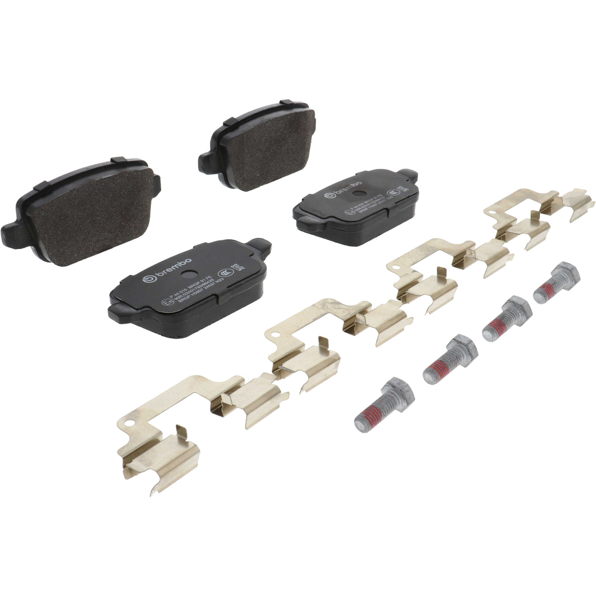 Disc Brake Pad Set with mounting hardware from Brembo part number P44016