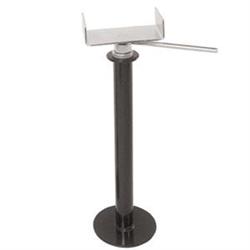 Black steel trailer jack stabilizer from Husky Towing part number 81079