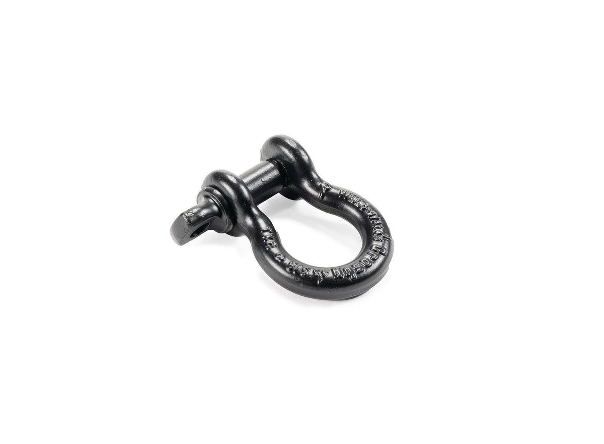 Black powdercoat steel screw pin shackle from Factor 55 part number 00061-04