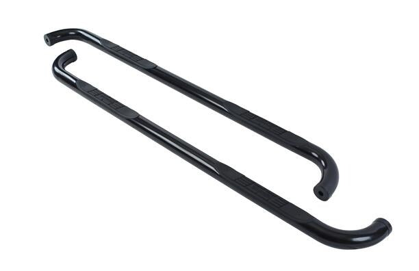 Black mild steel step nerf bar kit with mounting hardware from Big Country part number 379201