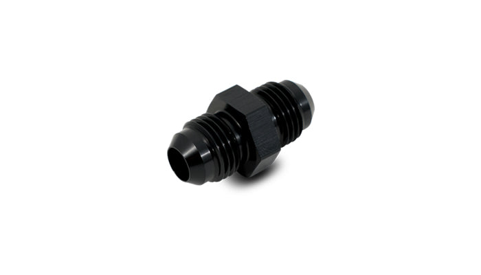 Black anodized 6061 aluminum an fitting from Vibrant Performance part number 10232