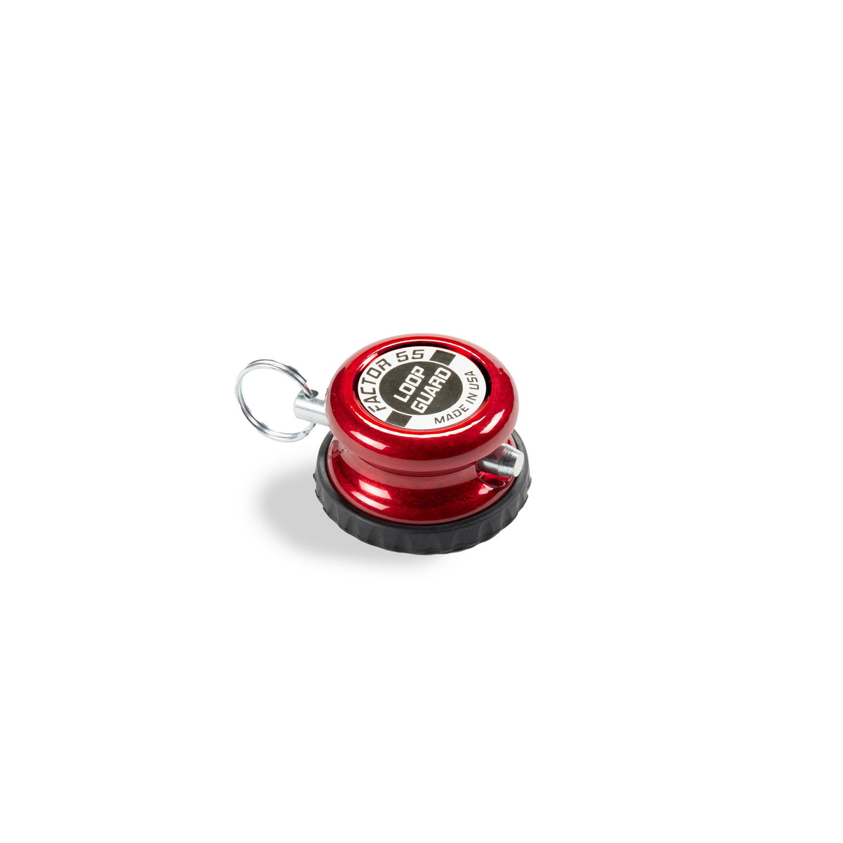Red powdercoat 6061 aluminum winch rope end protector from Factor 55 part number 00445-01