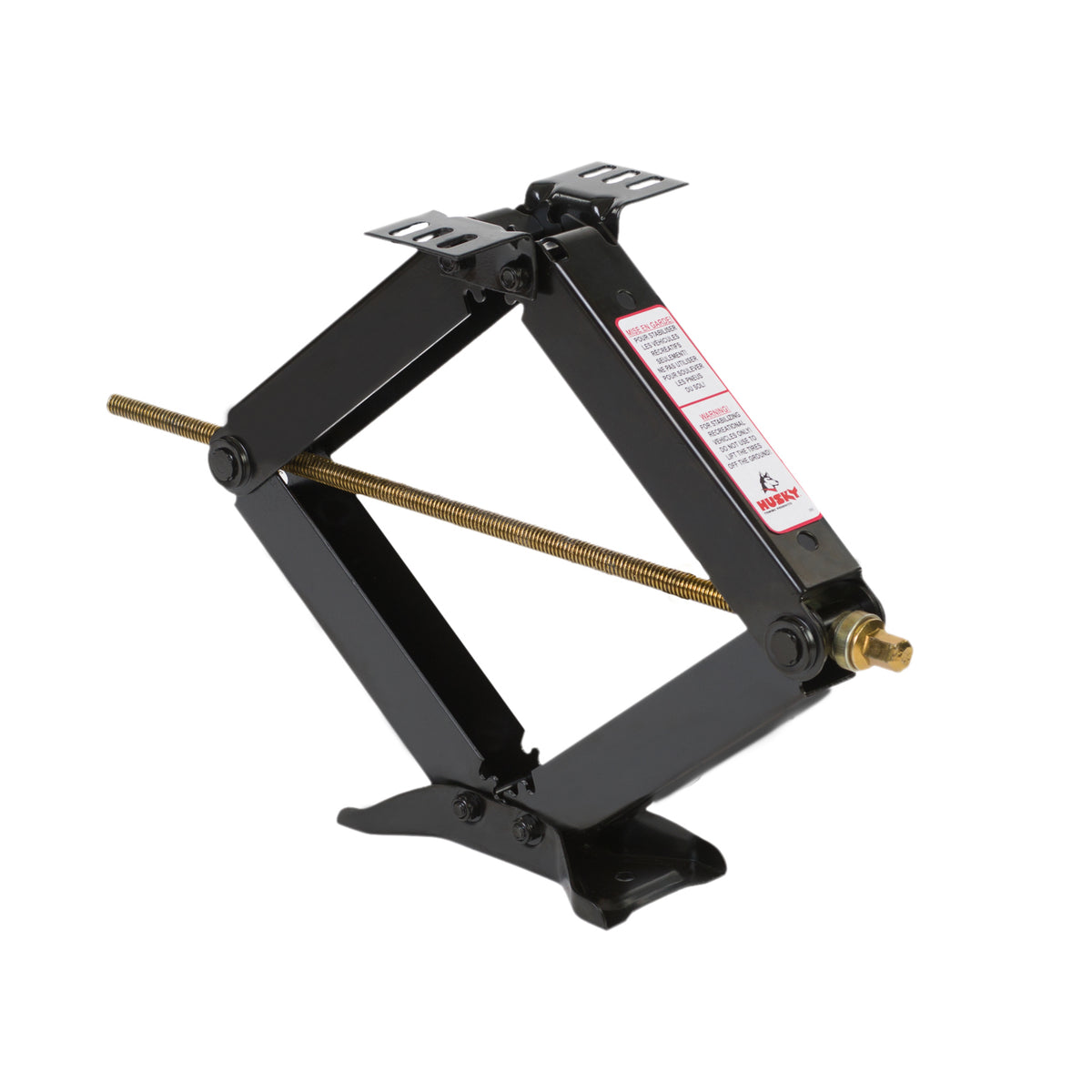 Black steel trailer jack from Husky Towing part number 76862