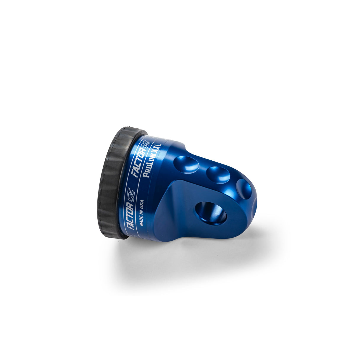 Blue bright dip anodized 6061 aluminum winch shackle from Factor 55 part number 00210-02