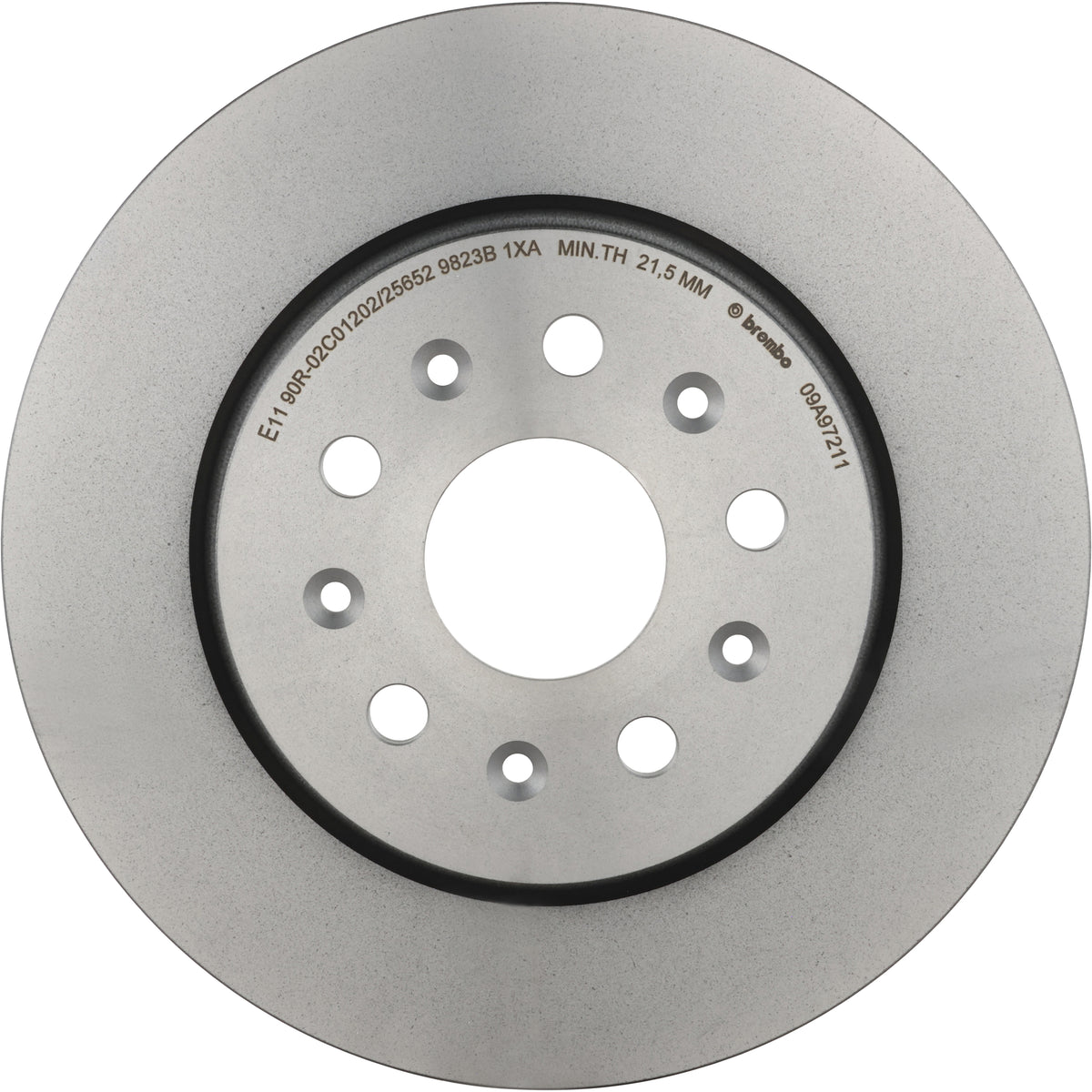 Gray cast iron disc brake rotor from Brembo part number 09.A972.11
