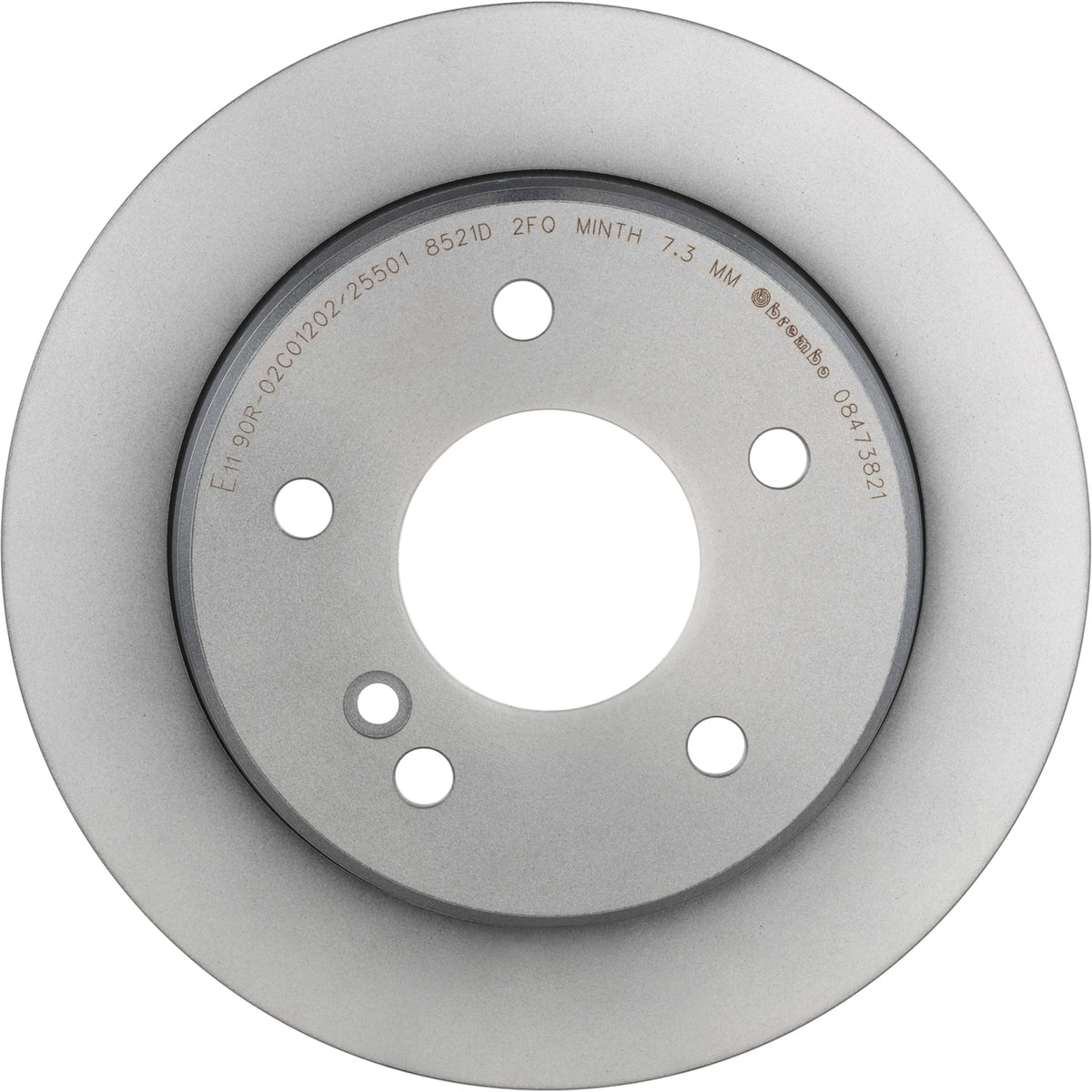 Gray cast iron disc brake rotor from Brembo part number 08.4738.21