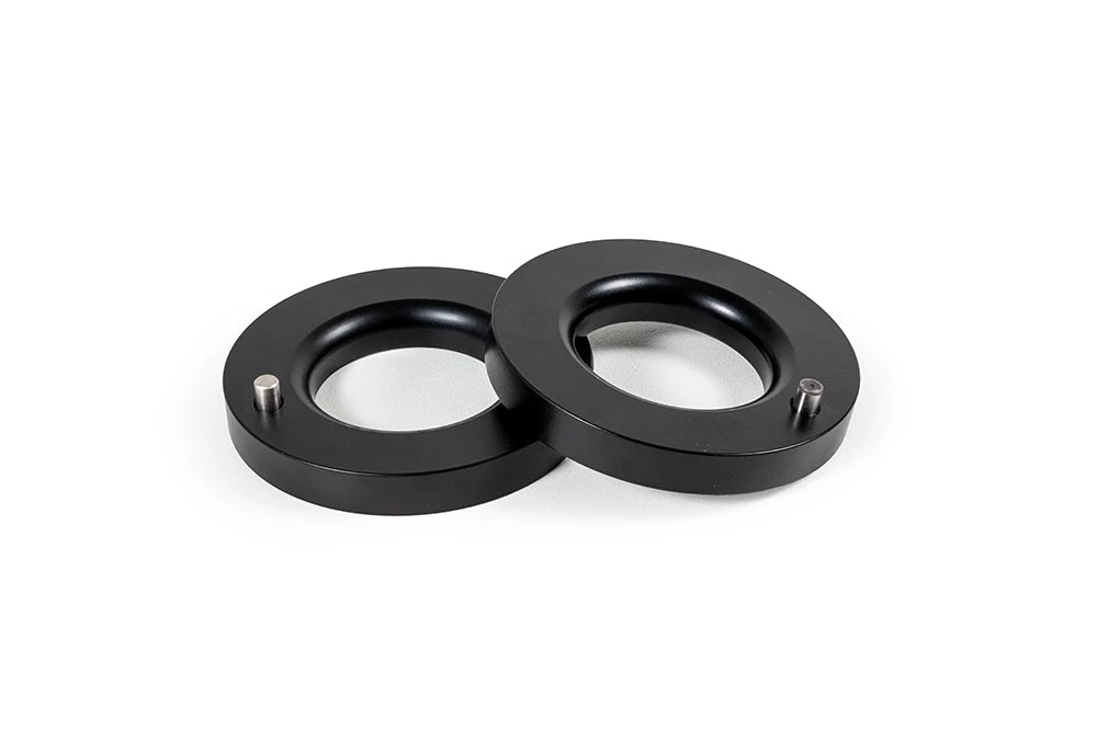 Black aluminum suspension leveling kit from ReadyLift part number 66-11150