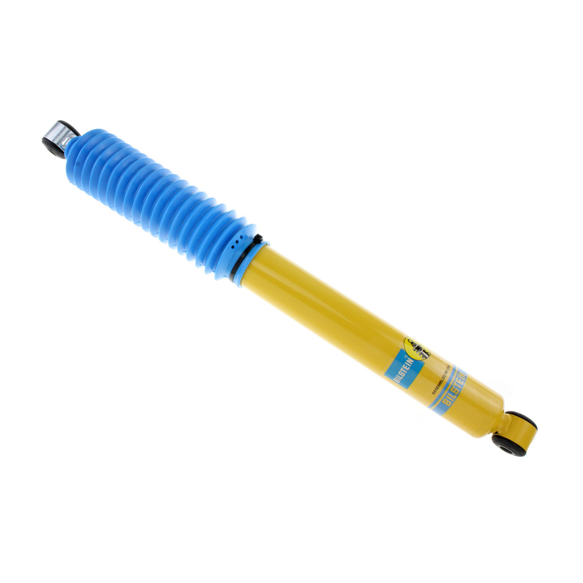 Yellow paint suspension shock absorber from Bilstein part number 24-185226