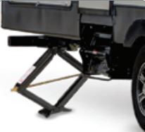 Black steel trailer jack from Husky Towing part number 72139