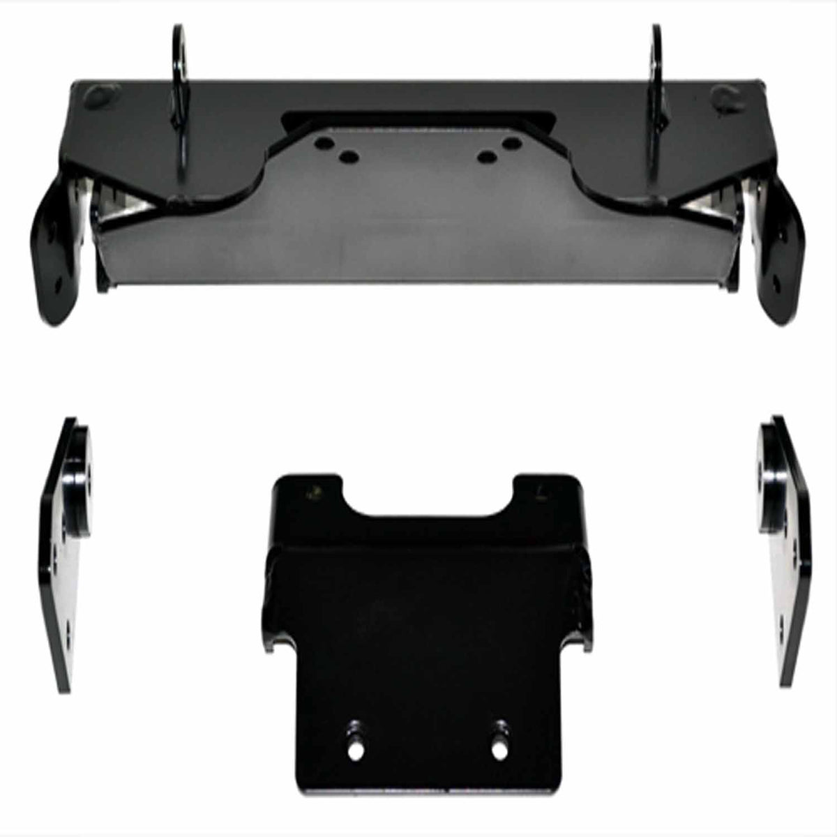 Black snow plow mount from Warn part number 80545