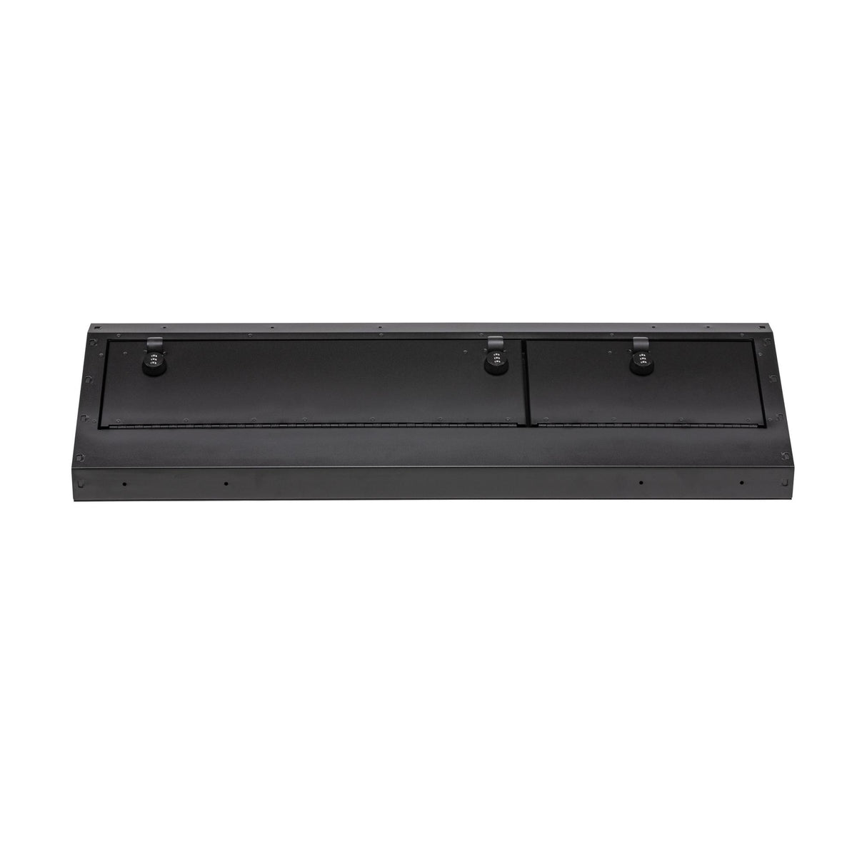 Black underseat storage box from Tuffy Security Products part number 343-01-A