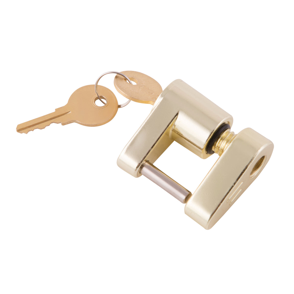 Brass brass plated die cast zinc trailer coupler pin from Husky Towing part number 33164