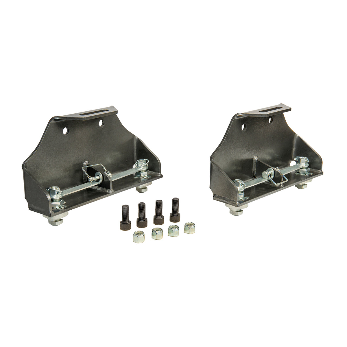 Gray powder coated steel fifth wheel trailer hitch mount leg with mounting hardware from Husky Towing part number 32997