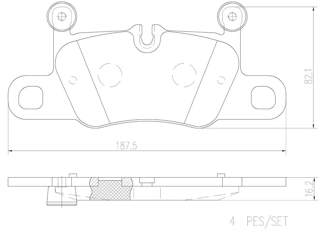 Disc Brake Pad Set from Brembo part number P65031N