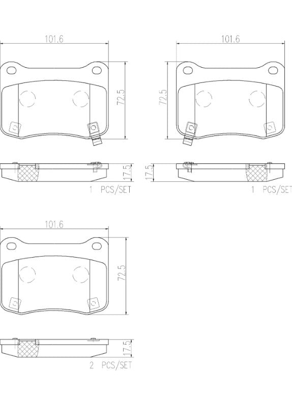 Disc Brake Pad Set from Brembo part number P83134N
