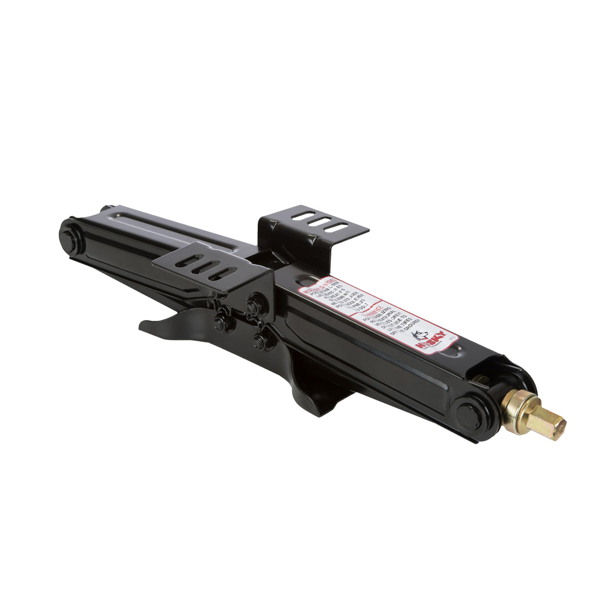 Black powder coated steel floor jack from Husky Towing part number 88134