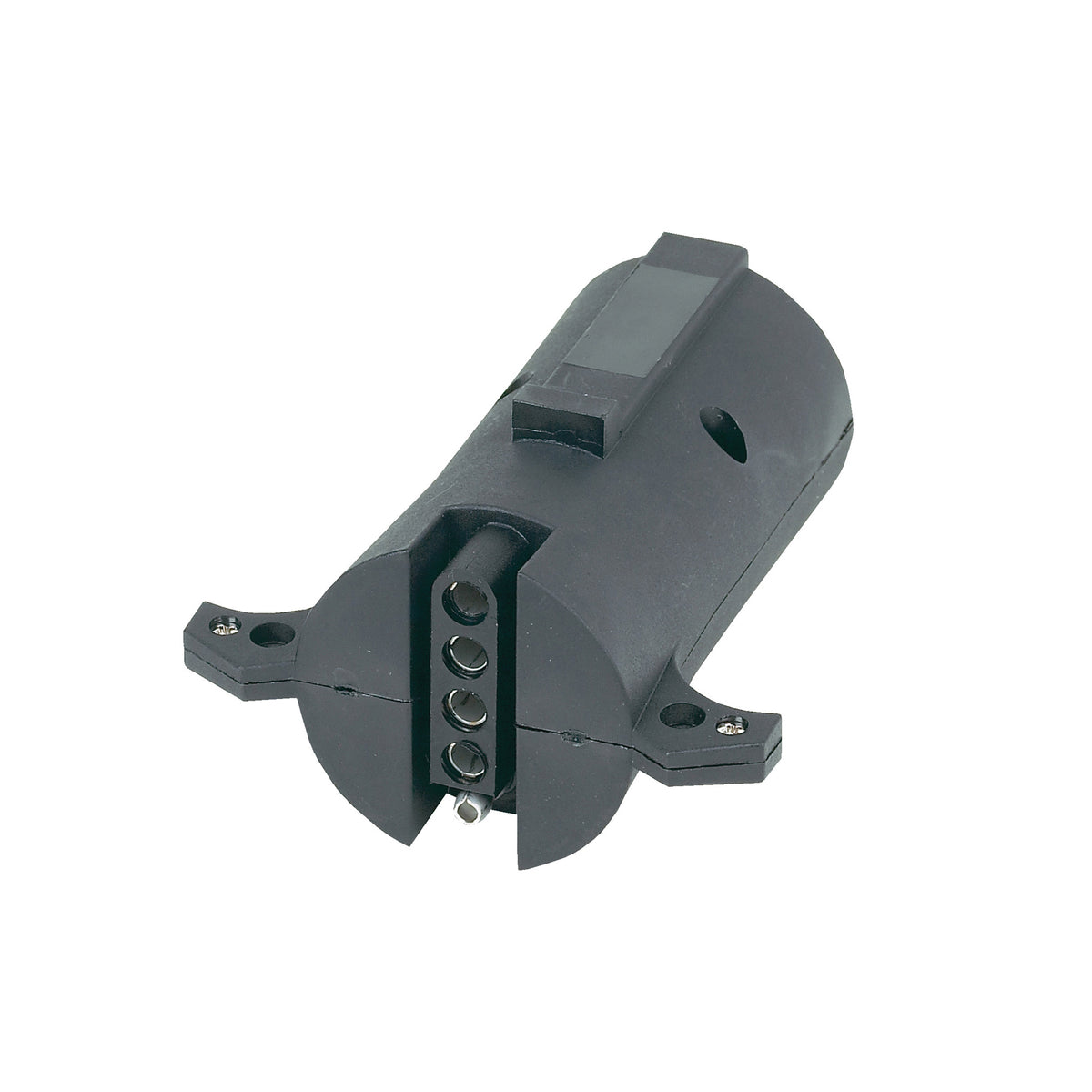 Gray zinc trailer wiring adapter connector from Husky Towing part number 30692