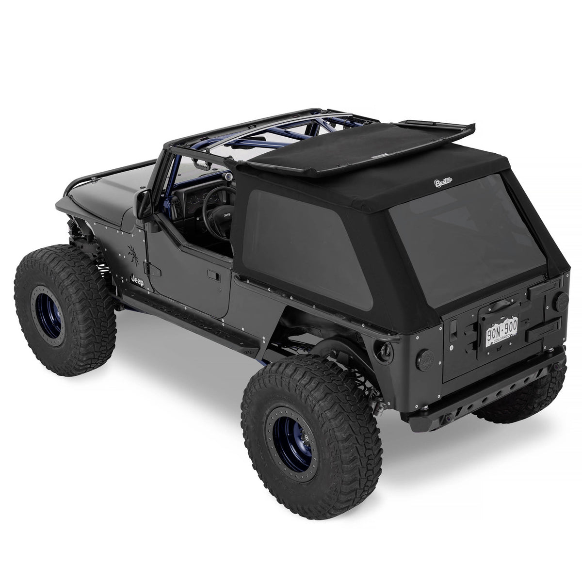 Premium black twill soft top from Bestop part number 56821-17
