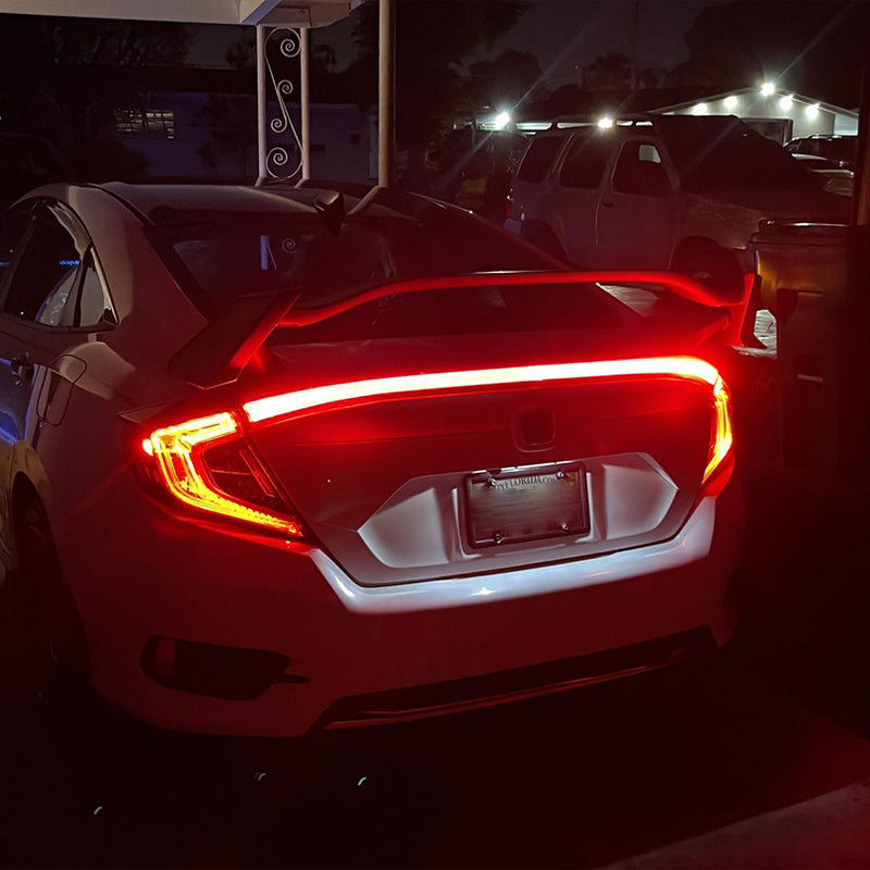 Matte black spoiler from AMERICAN MODIFIED part number AMHMAC00810