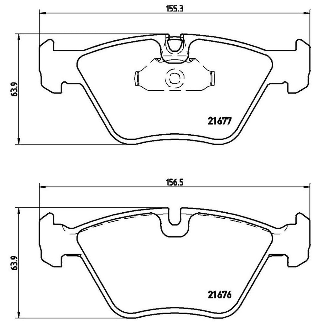 Disc Brake Pad Set from Brembo part number P06022