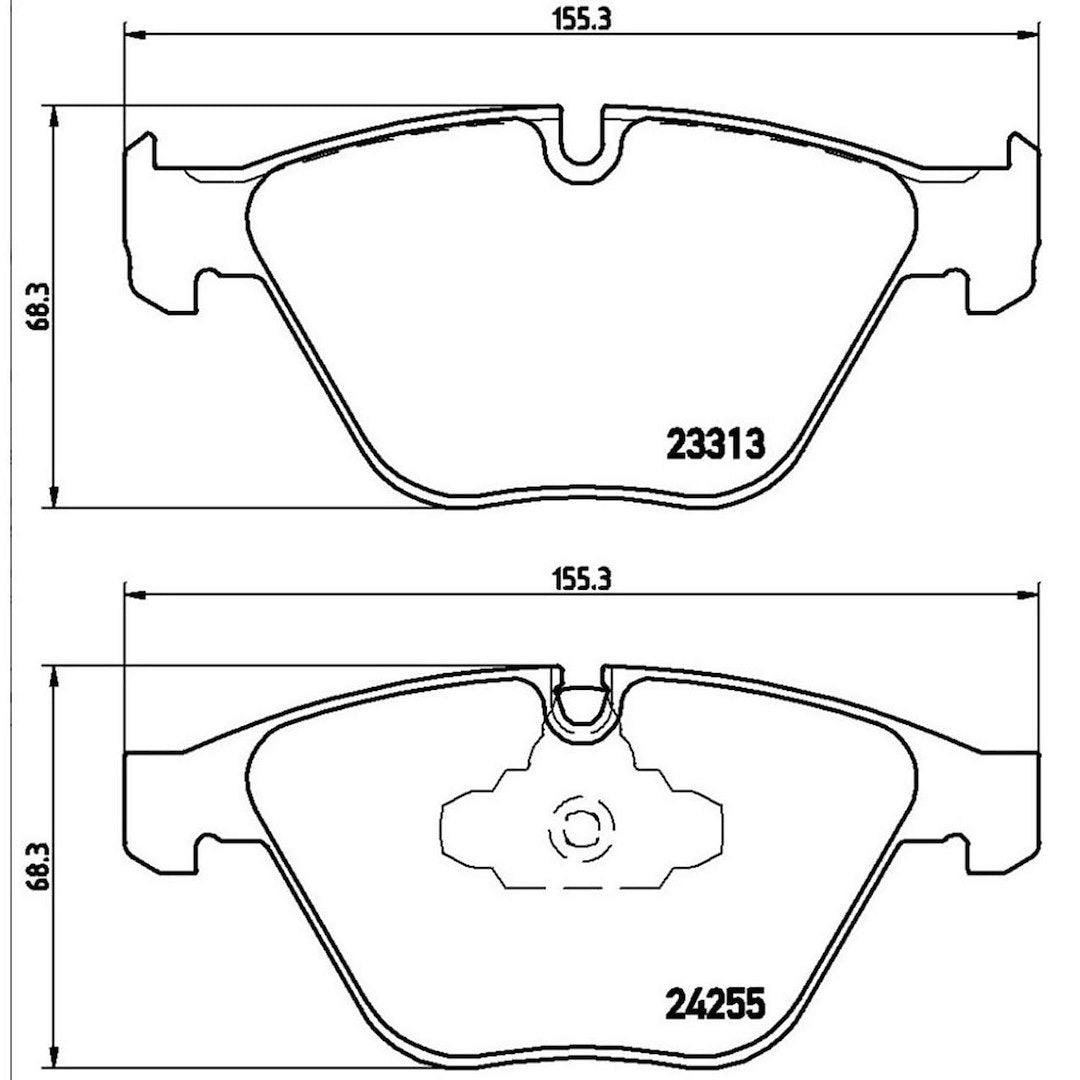 Disc Brake Pad Set from Brembo part number P06055