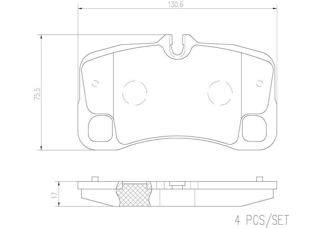 Disc Brake Pad Set from Brembo part number P65022N