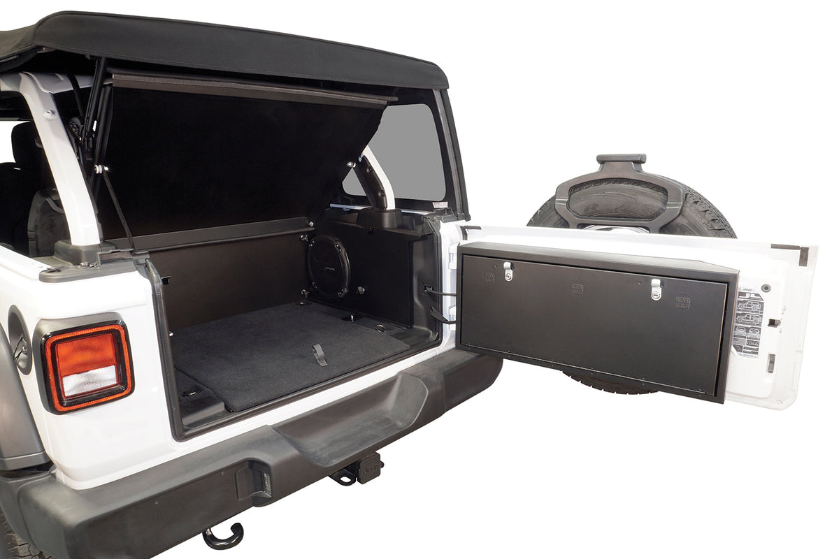 Black cargo area security enclosure from Tuffy Security Products part number 351-01