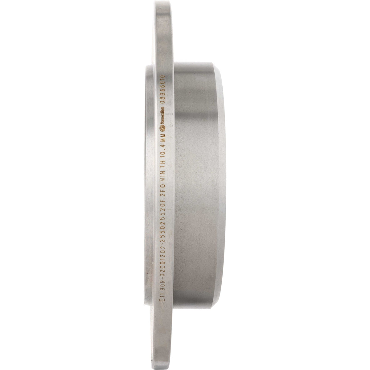 Gray cast iron disc brake rotor from Brembo part number 08.B660.10