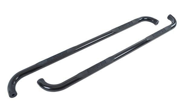 Black mild steel step nerf bar kit with mounting hardware from Big Country part number 370451