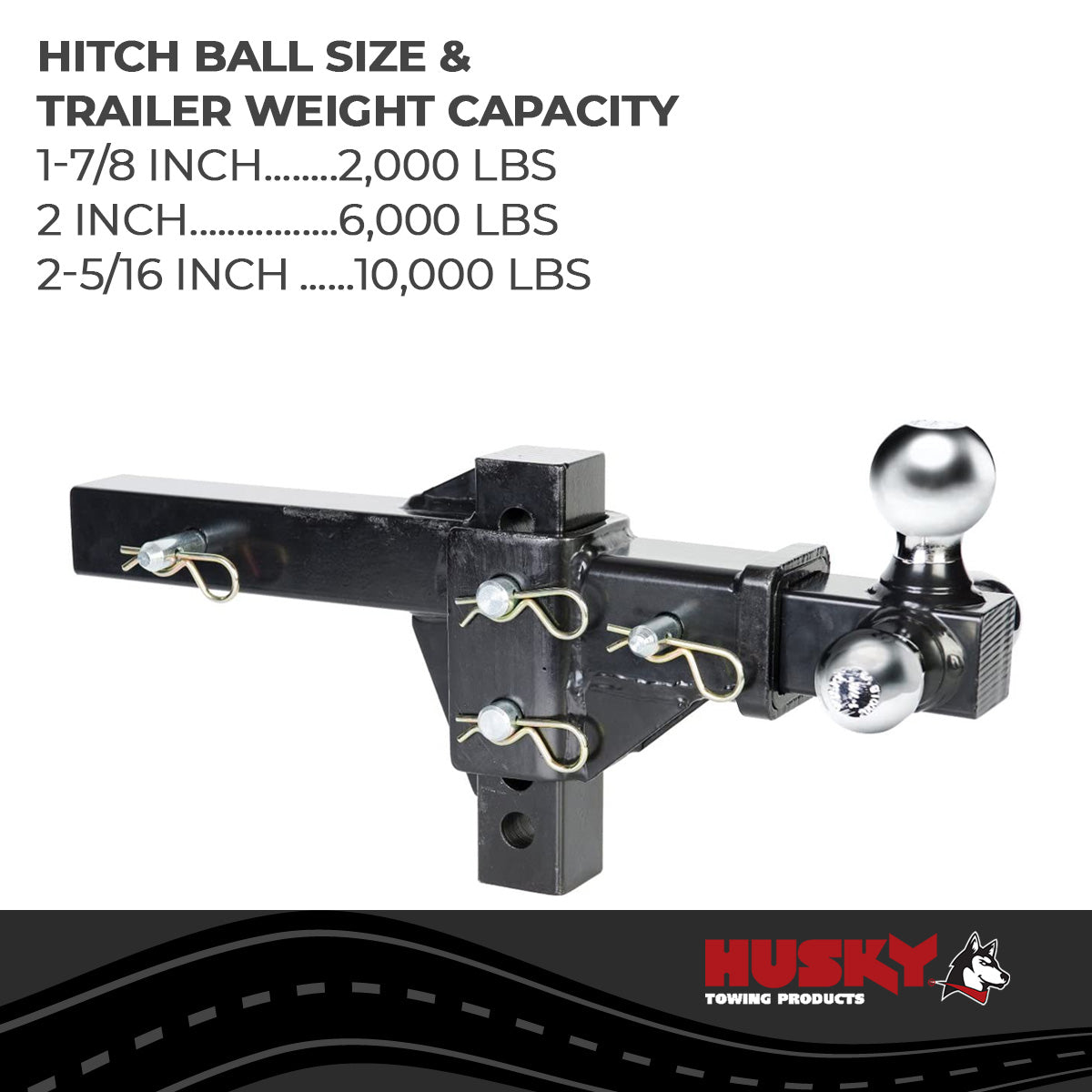 Trailer Hitch Ball Mount from Husky Towing part number 30001