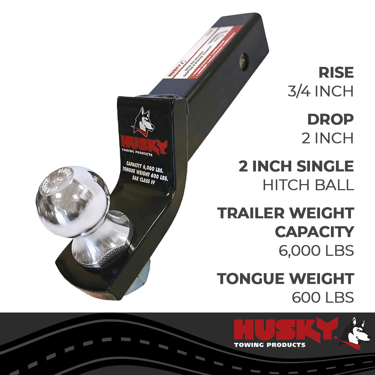 Trailer Hitch Ball Mount from Husky Towing part number 31366