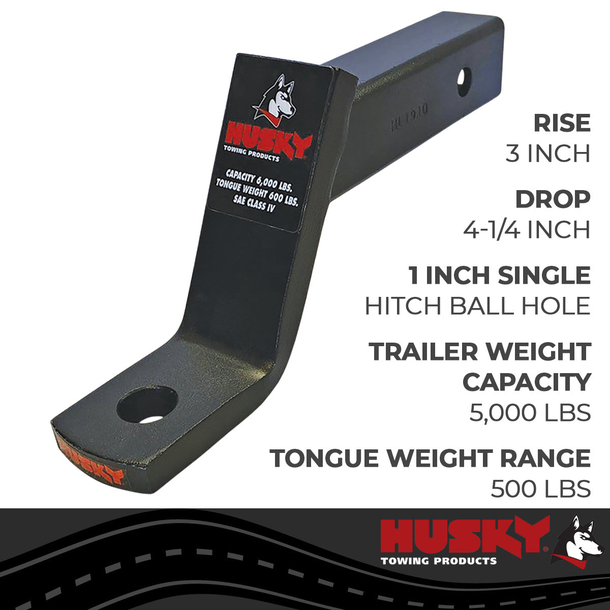 Trailer Hitch Ball Mount from Husky Towing part number 31358