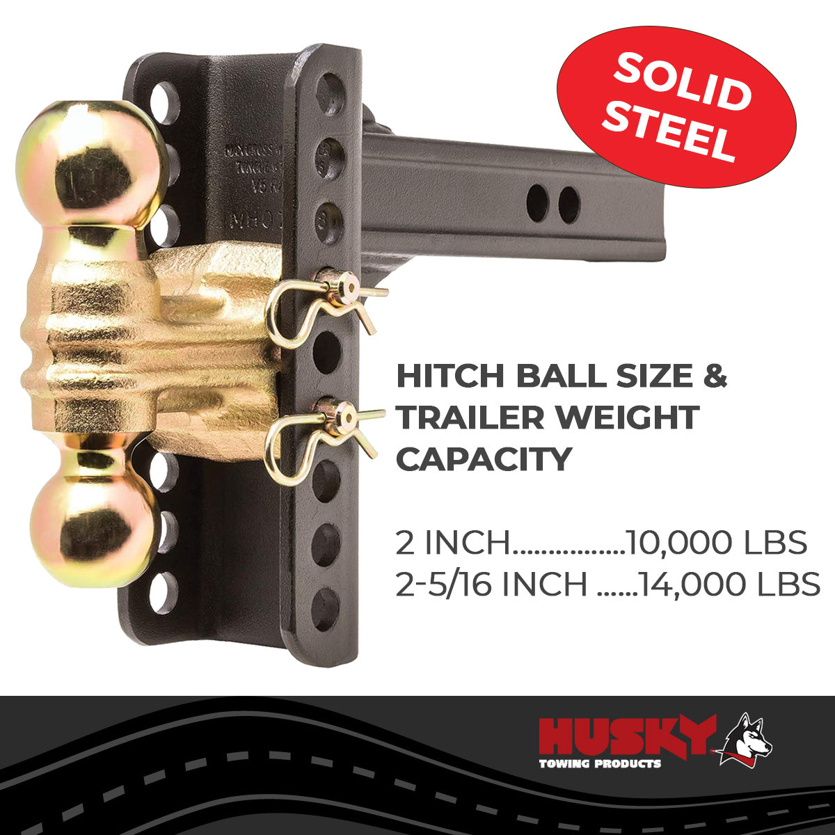 Trailer Hitch Ball Mount from Husky Towing part number 33104