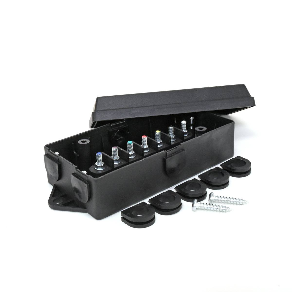 Black nylon tire pressure monitoring system (tpms) sensor with mounting hardware from Husky Towing part number 33200