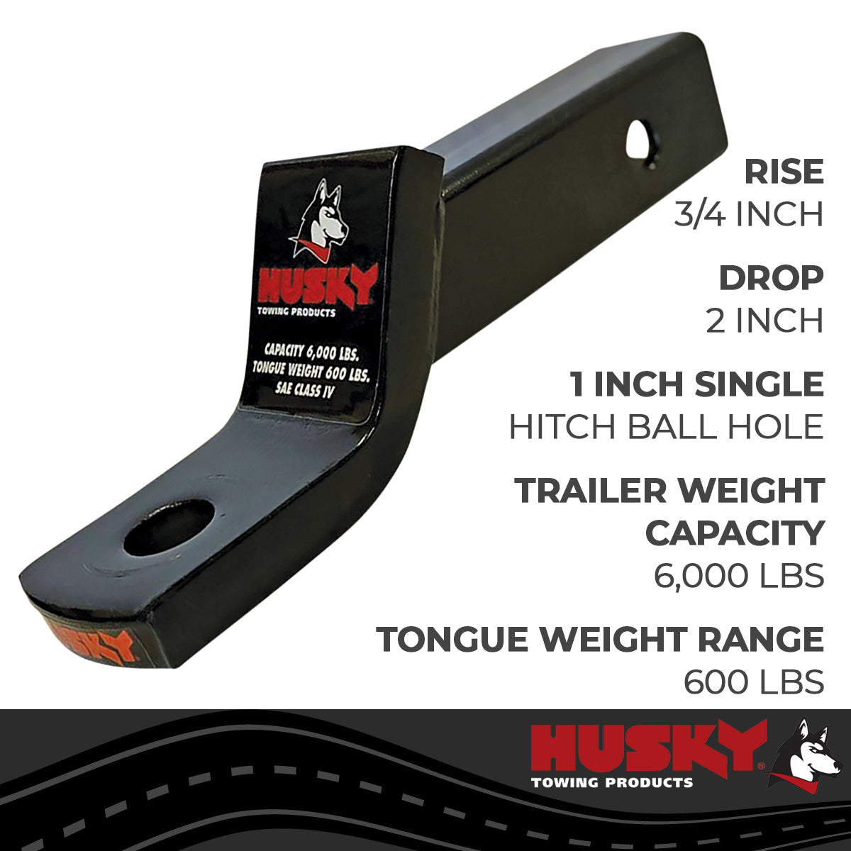 Trailer Hitch Ball Mount from Husky Towing part number 31357