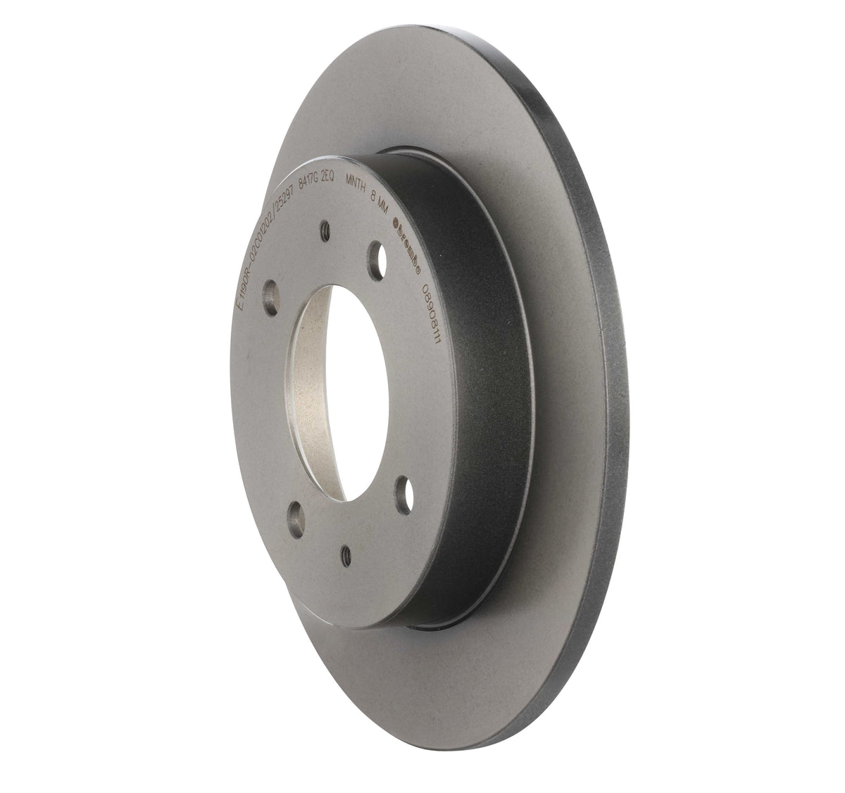 Gray cast iron disc brake rotor from Brembo part number 08.9081.11