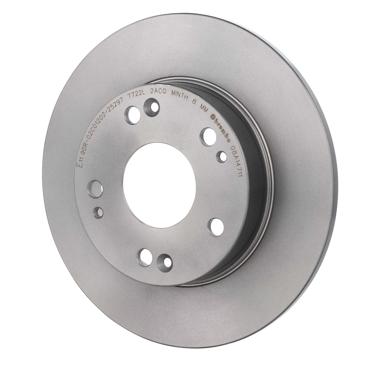 Gray cast iron disc brake rotor from Brembo part number 08.A147.11
