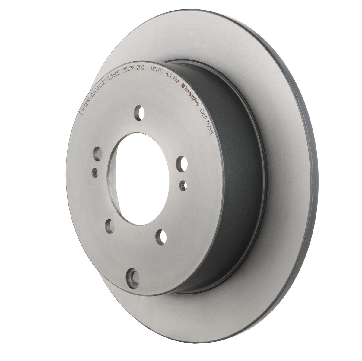 Gray cast iron disc brake rotor from Brembo part number 08.A755.11