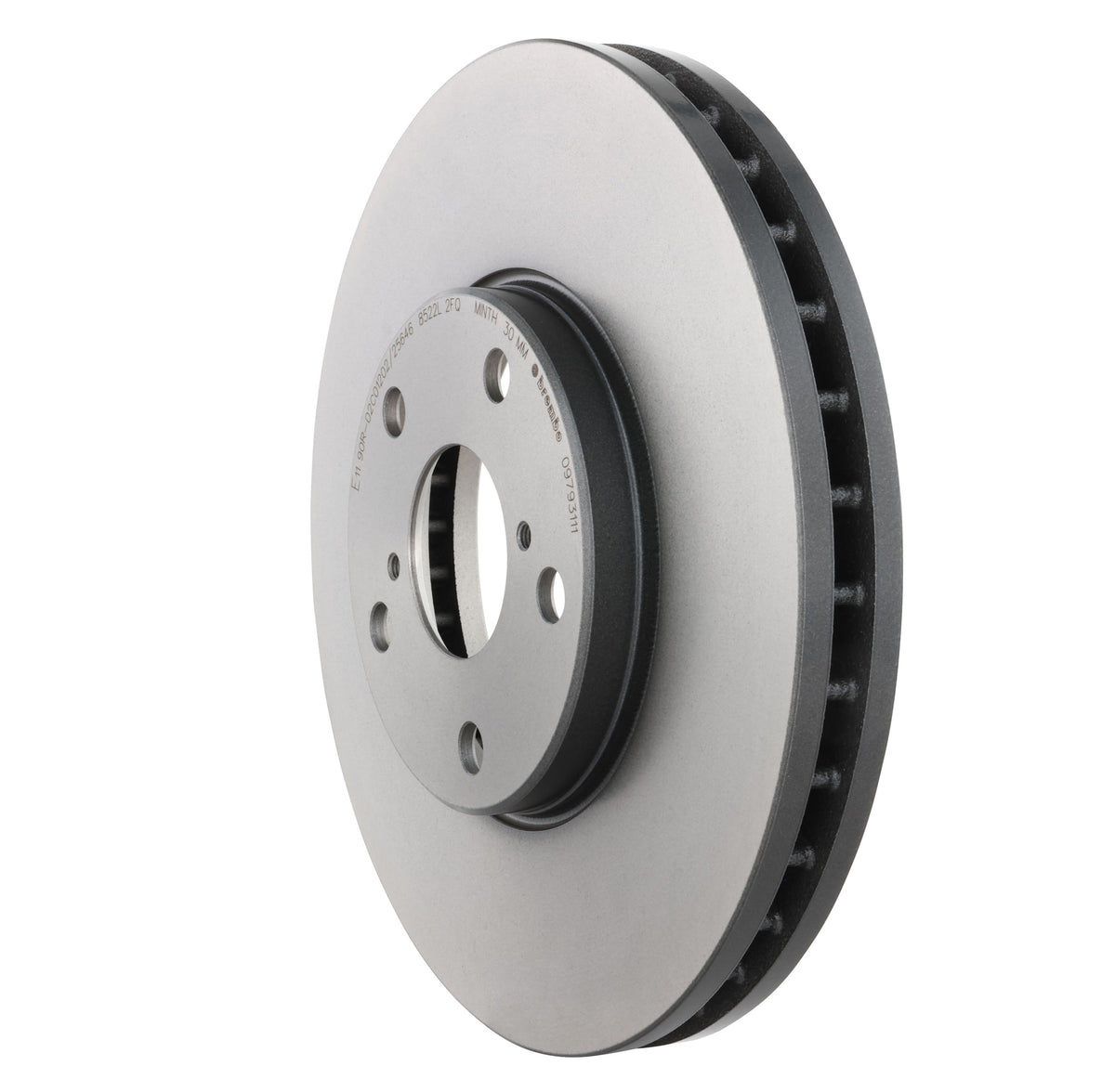 Gray cast iron disc brake rotor from Brembo part number 09.7931.11