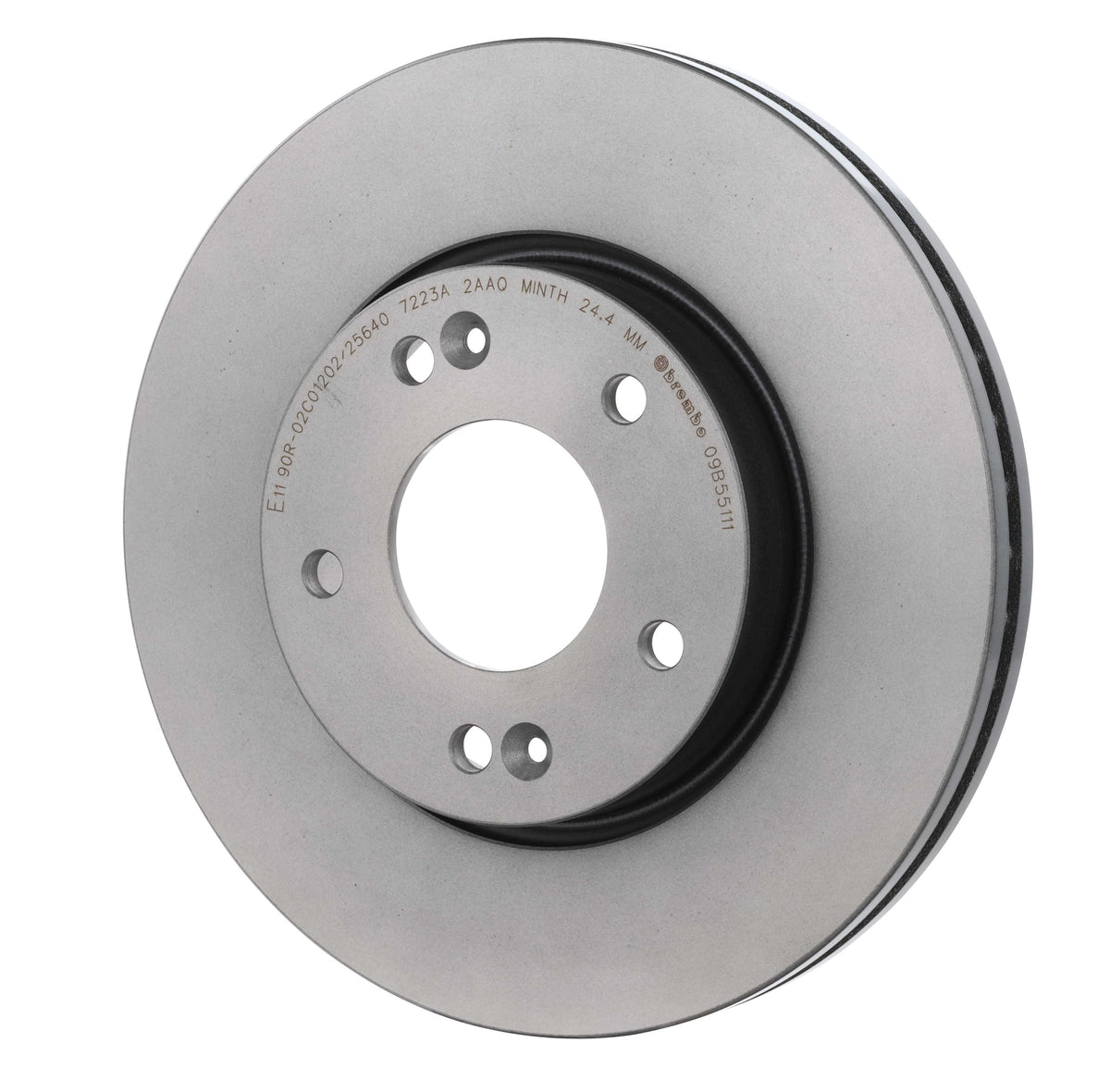 Gray cast iron disc brake rotor from Brembo part number 09.B551.11