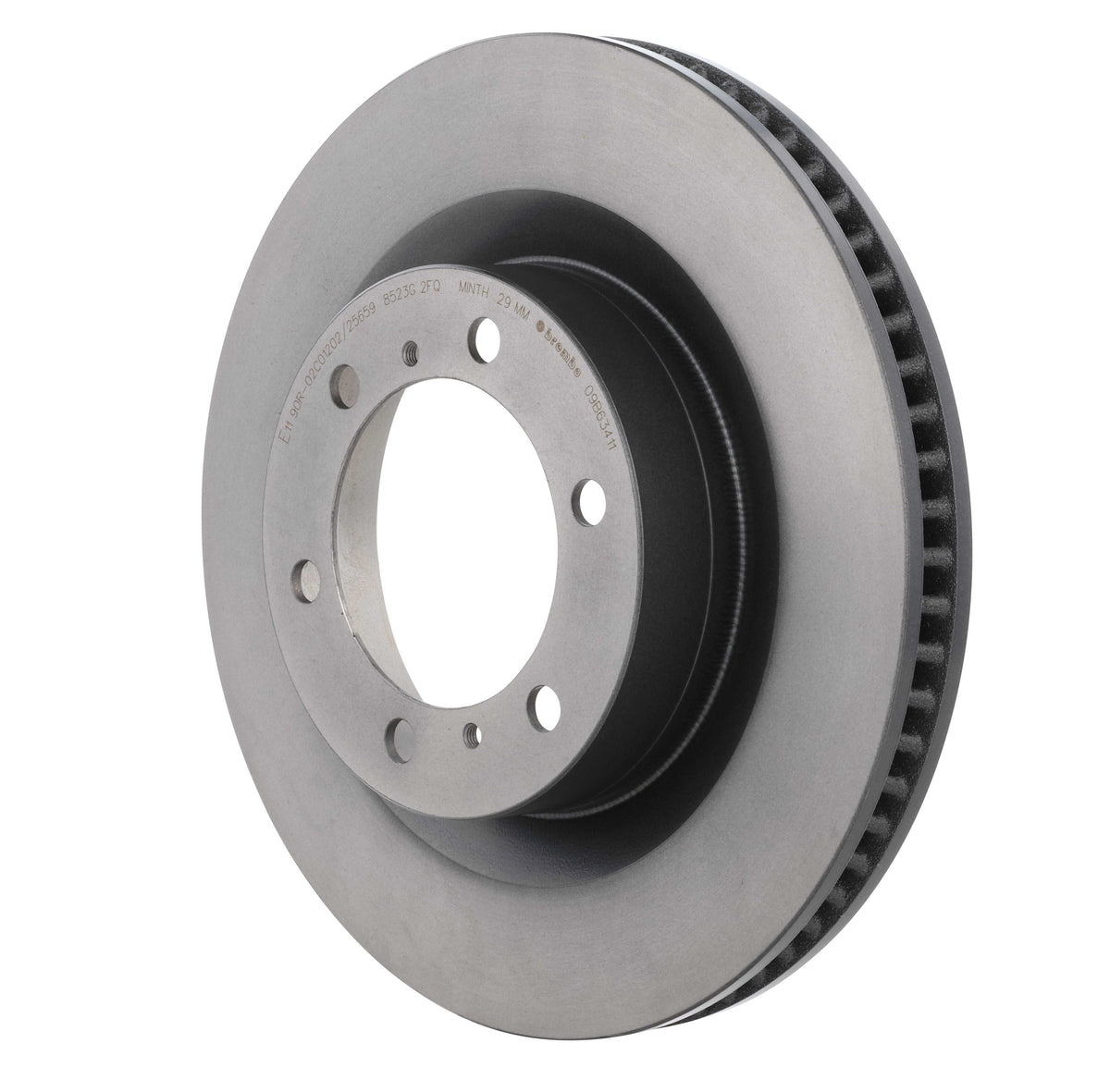 Gray cast iron disc brake rotor from Brembo part number 09.B634.11