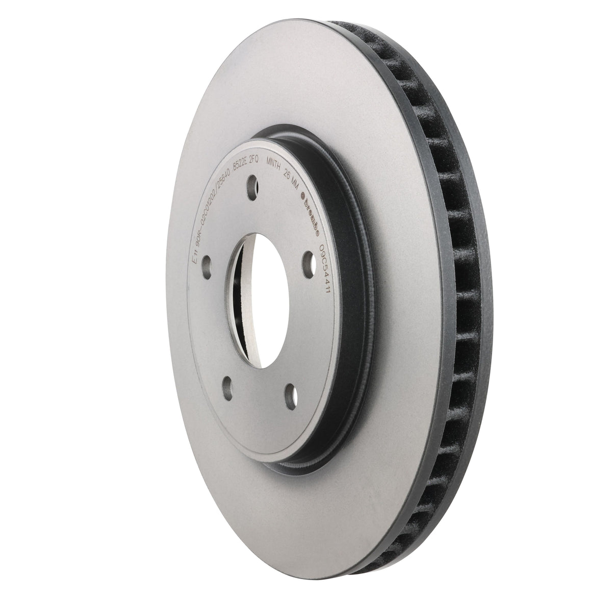 Gray cast iron disc brake rotor from Brembo part number 09.C544.11