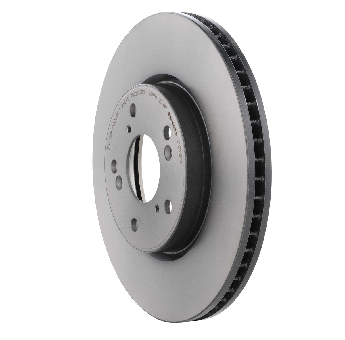 Gray cast iron disc brake rotor from Brembo part number 09.D280.11